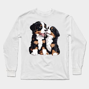 bernese mountain dog puppy Long Sleeve T-Shirt